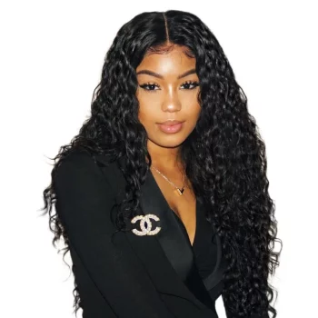 Premier 8 inch to 22inch Raw Cambodian Remy Human Hair 150% thick density Wet and Wavy 13X6 lace frontal wig